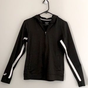 Asics Athletic Hooded Jacket | Size: Small | Color: Black